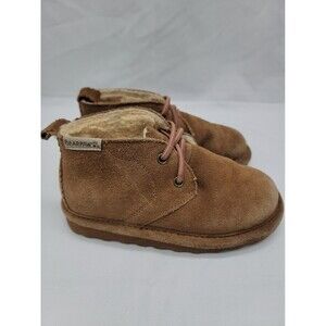 Bearpaw Toddler Brown Suede Boots Size 10